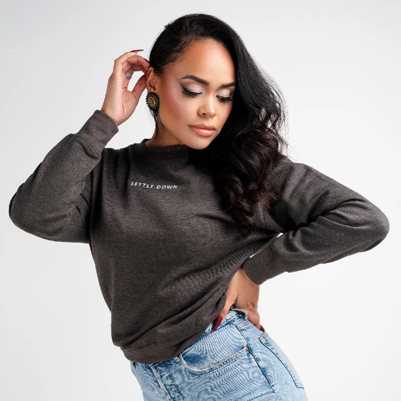 Settle Down Crewneck Relaxed Fit Sweatshirts