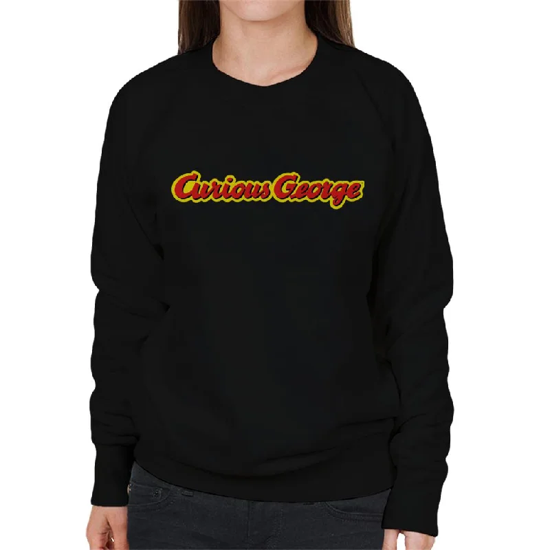 Curious George Classic Logo Women's Sweatshirt Stylish Pullover Hoodie