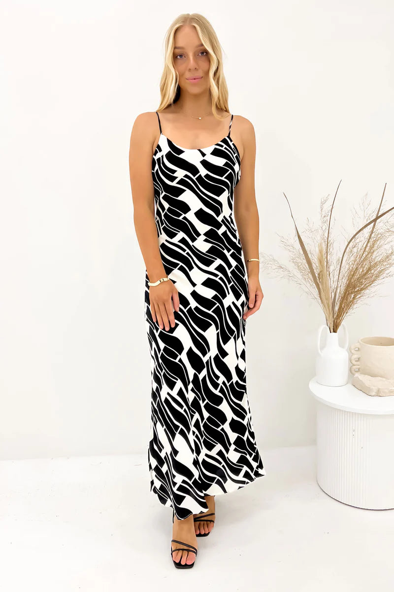 JORGE Estelle Womens Maxi Dress - Print Metallic unclassified dresses