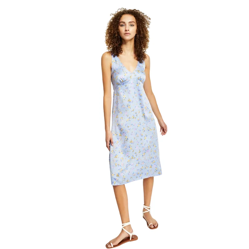 HIPPIE ROSE - Floral Print Calf Midi Dress Popular unclassified dresses