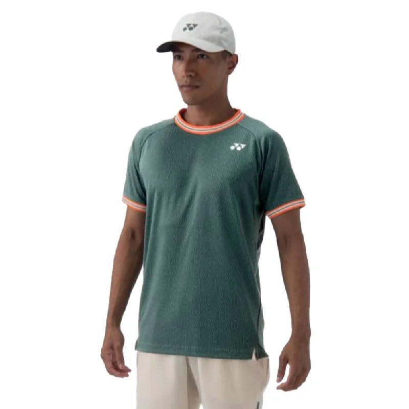 Yonex Men's Crew Neck Shirt (Olive) Tulle unclassified dresses