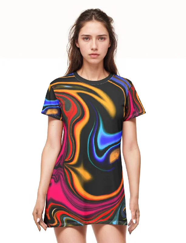 Infinity Bliss T-Shirt Dress Metallic unclassified dresses
